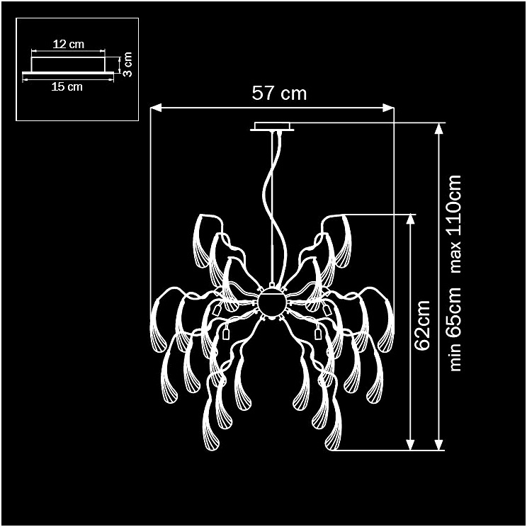 Подвесная люстра Lightstar Manica 794194 LIGHTSTAR ДИЗАЙНЕРСКИЕ, MANICA 056083 Хром  - Вид №1