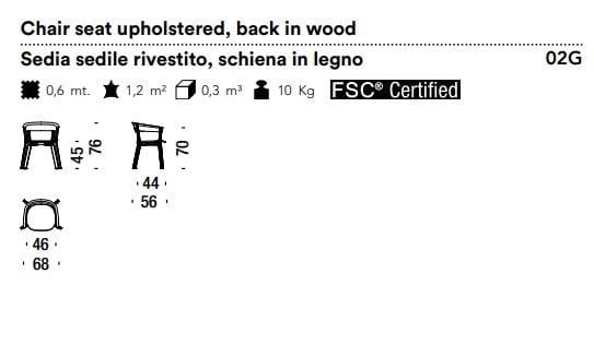 Стул из ясеня с подлокотниками MOROSO WOOD BIKINI ARCH-00147987 - Вид №7