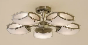 Потолочная люстра Citilux Берген CL161153 CITILUX ДИЗАЙНЕРСКИЕ, БЕРГЕН БРОНЗА 183026 Белый