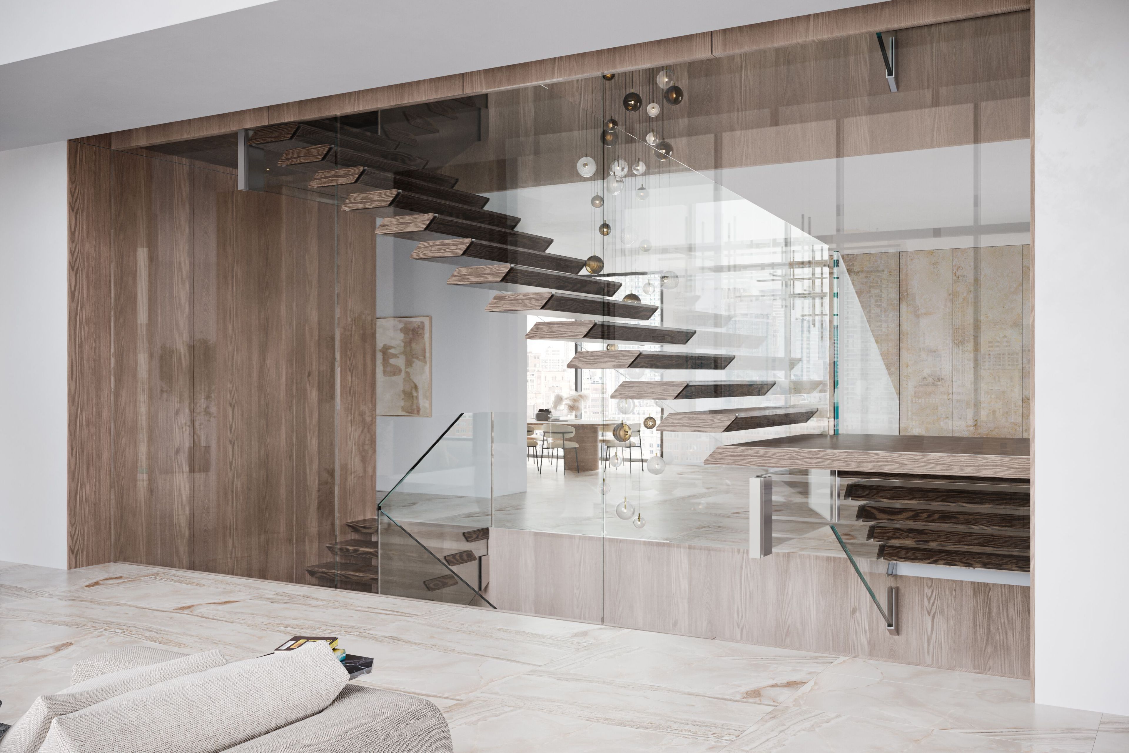 Лестница из дерева и стекла Siller Treppen MEGA MANSION ARCH-00080133 - Вид №2