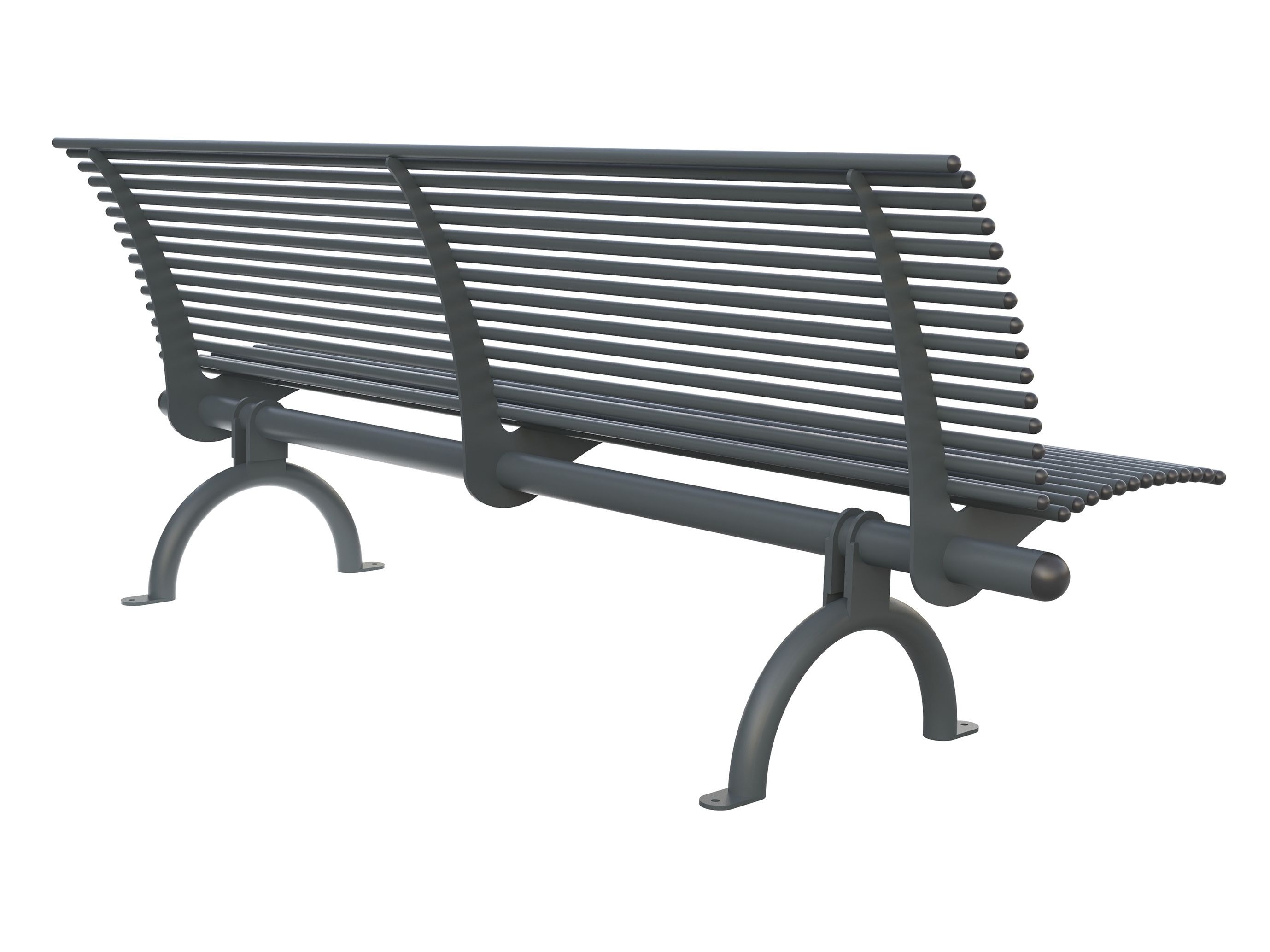 Стальная скамья со спинкой Lazzari Gallipoli ARCH-00148429 - Вид №1