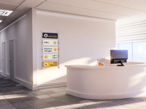 Настраиваемый крытый стальной знак знак