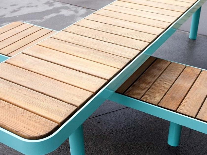 VESTRE Стол для общественных мест из стали и дерева Forum sun-id-1346174 - Вид №3