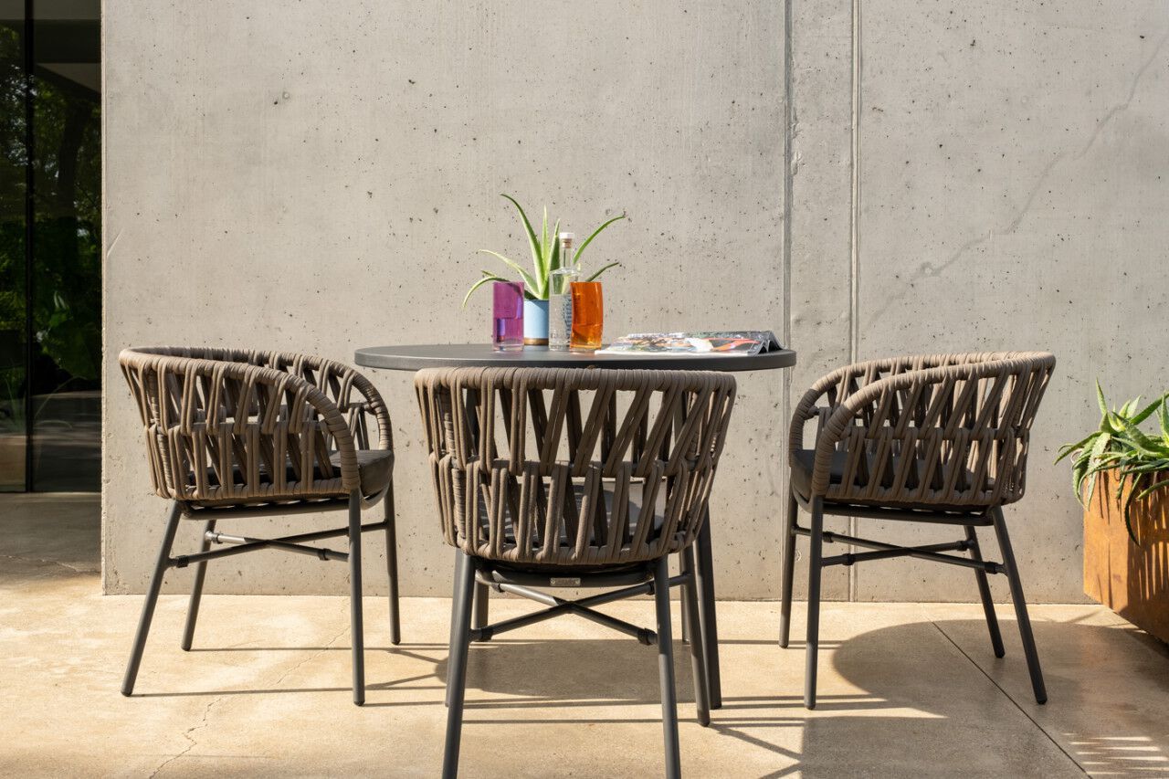 Штабелируемый садовый стул с подлокотниками DRIGANI Drop ARCH-00044870 - Вид №10