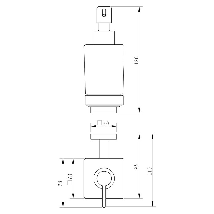 LABSMG0M46 Milardo Labrador Дозатор для жидкого мыла Labrador Россия  - Вид №1