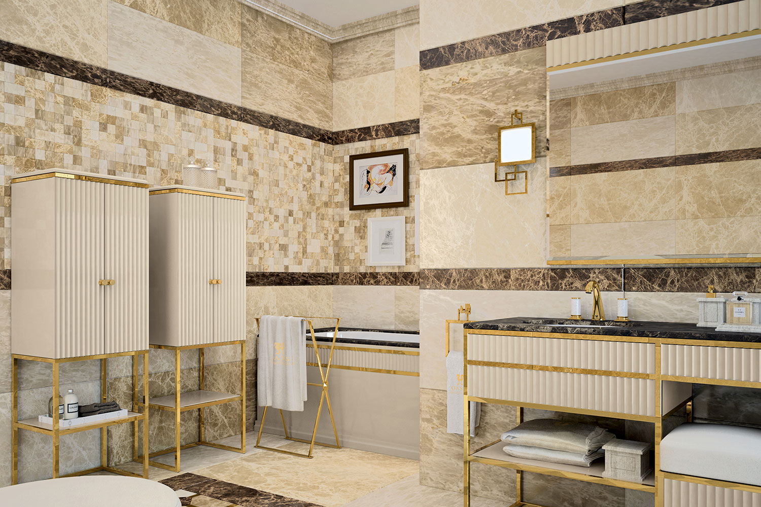 Комплект мебели для ванной A6 OASIS Аcademy OASIS BATHROOM Luxury Academy - Вид №2
