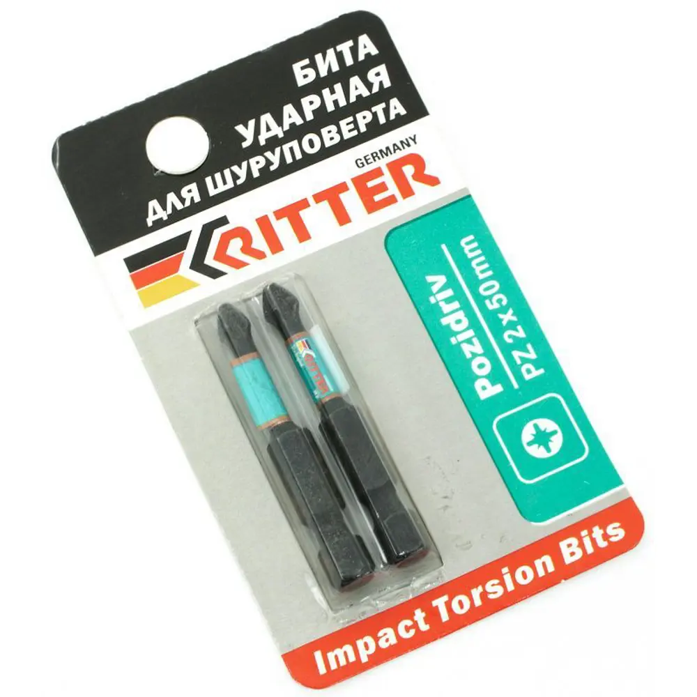 Бита ударная магнитная Ritter Impact PS20112057 PZ2x50 мм, 2 шт. 89391846 STLM-2043200  - Вид №1
