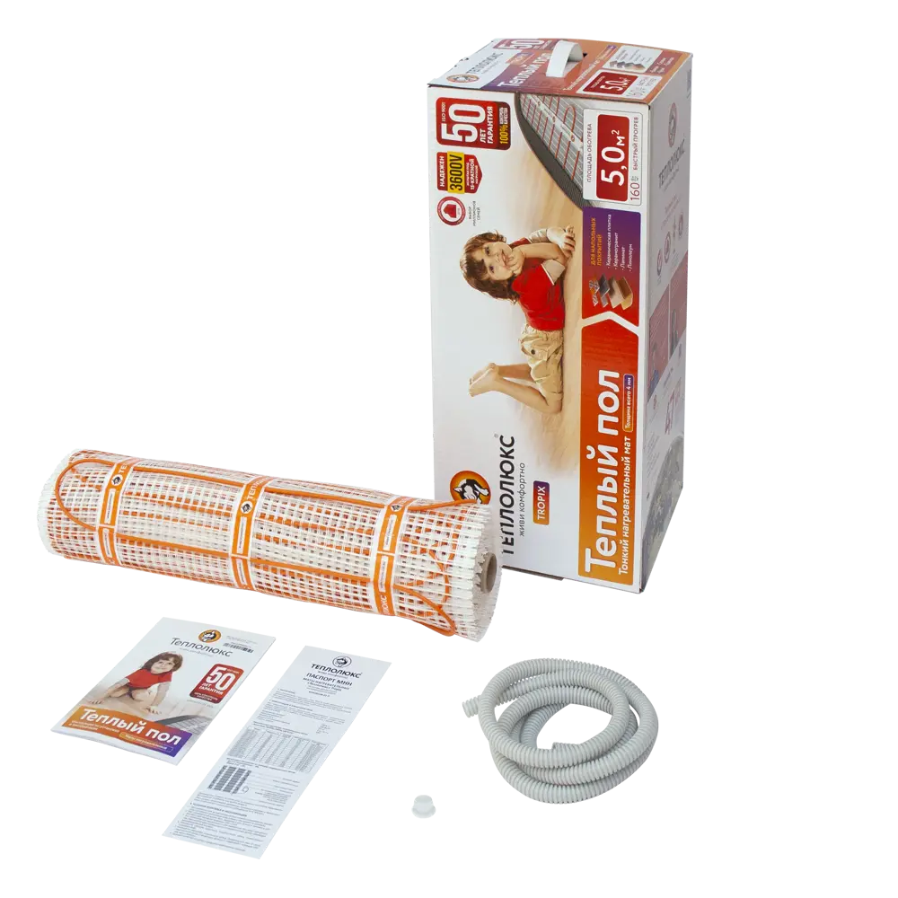 Теплолюкс Tropix - тонкий нагревательный мат для теплого пола 5 м² 82149970 STLM-0020421 - Вид №3