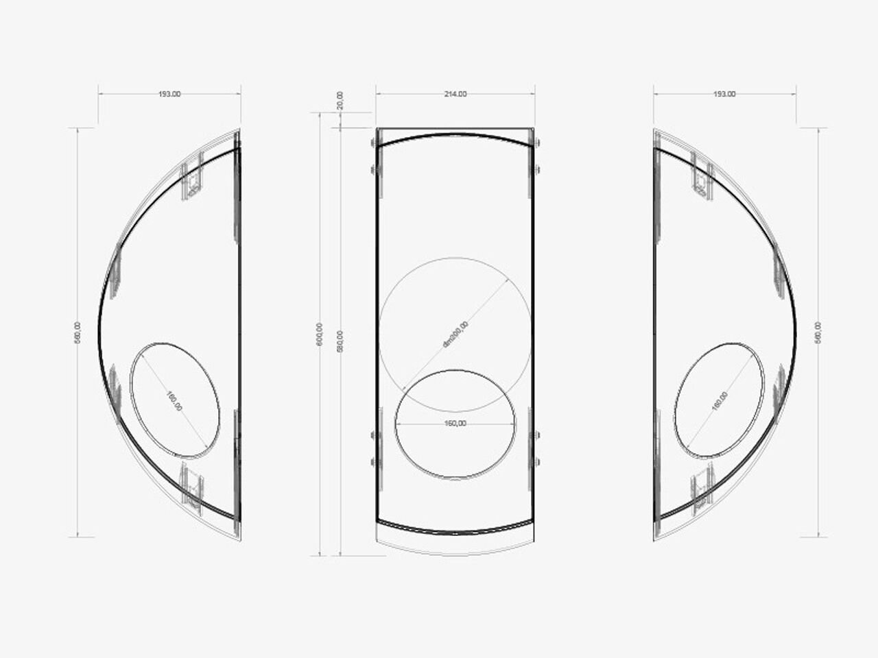 Рециркулированный Nylon ® держатель для мусора для утилизации отходов SoldiDesign SFERA METAL ARCH-00150040 - Вид №3