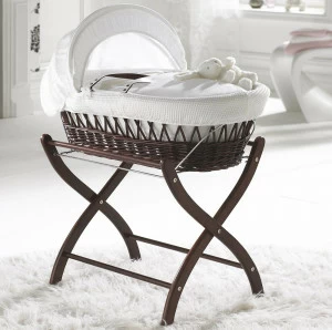 Колыбель-переноска Gift Wicker Moses Basket темная, белое белье MINIME ДИЗАЙНЕРСКИЕ 010097 Коричневый