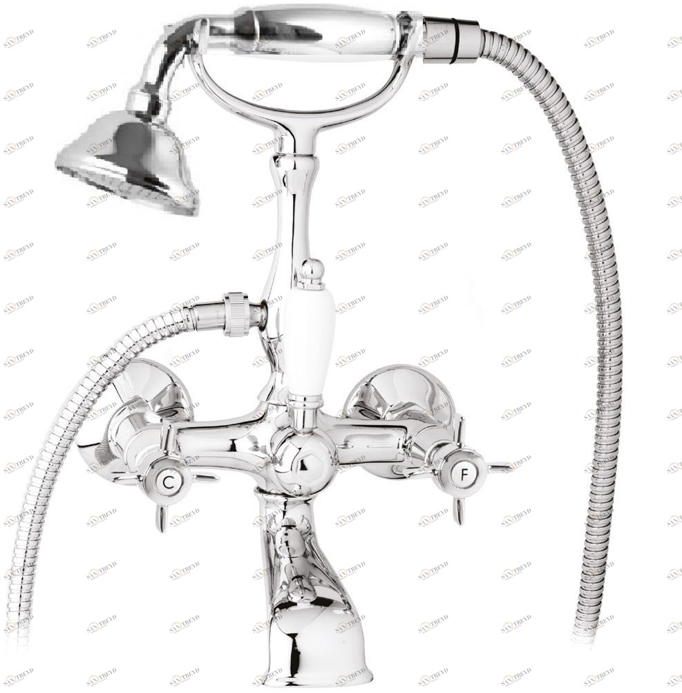 Смеситель для ванны с ручным душем, шлангом 150 см CEZARES LORD-VD-01-M