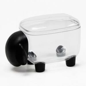 Контейнер для мелочей Sheepshape, черный с прозрачной крышкой