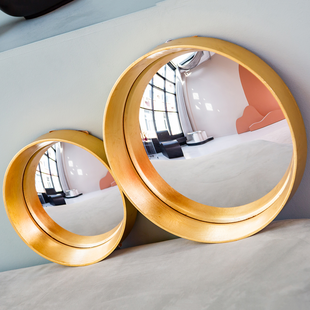 21092112 Зеркало декоративное настенное «Хогард Голд» (версия S) (fish-eye) Object Desire Зазеркалье  - Вид №3