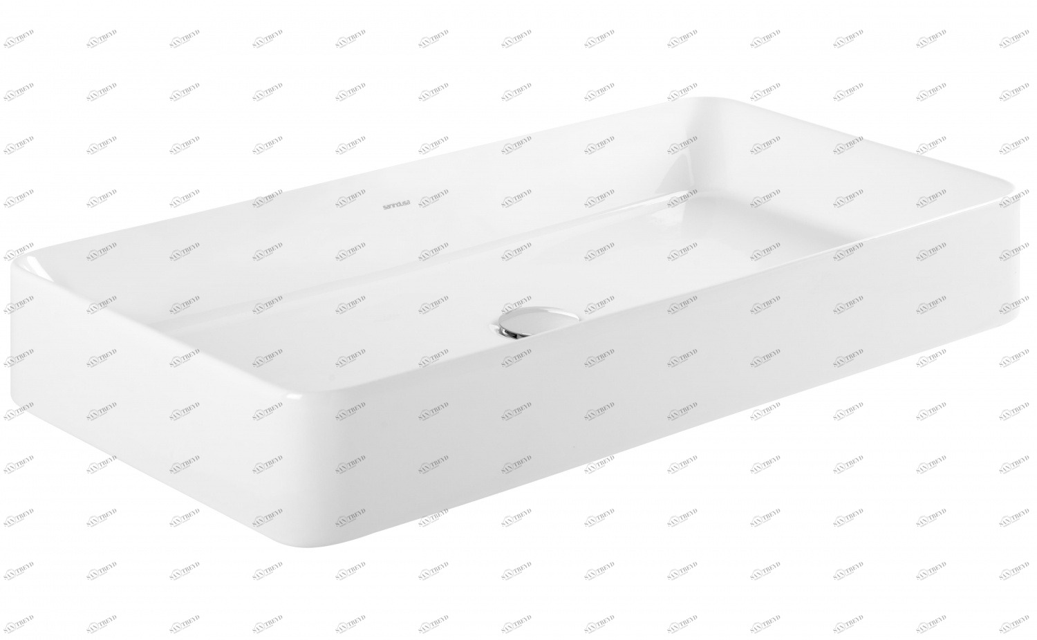 136749004 Накладная раковина на столешницу  прямоугольная Sanindusa 