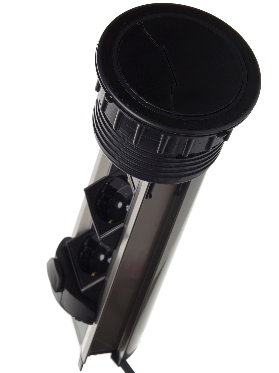 Блок электрических розеток Solo 12008 Black NAVAKO  - Вид №1