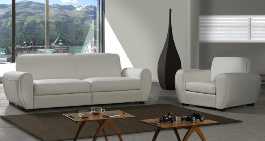 Диван Antibe раскладной прямой белый ALTA COMFORT ЛОТОС 030814 Белый  - Вид №1