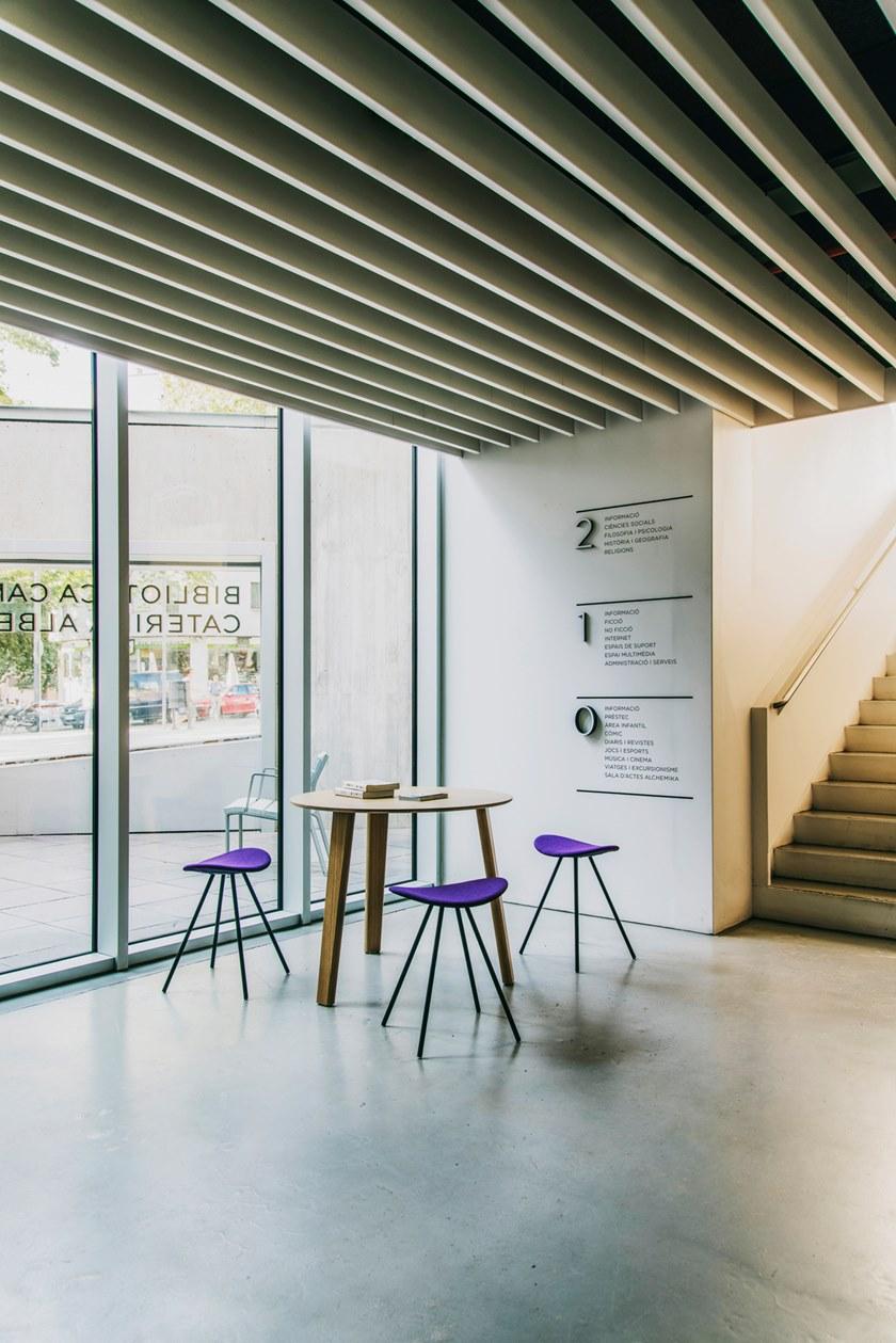 ENEA Низкий стул из стали и сиденье из полипропилена Coma sun-id-1450147 - Вид №2