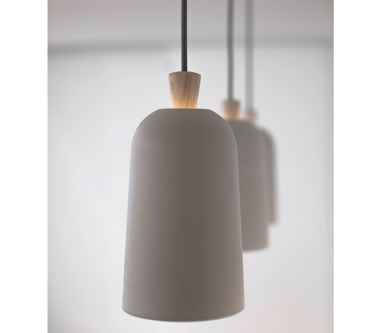 Ex.T Fuse Small Подвесной светильник серый с серой проволокой EXFUSEP/GR - Вид №1