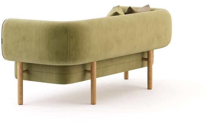 Domkapa 3-х местный бархатный диван sun-id-1410955 - Вид №3