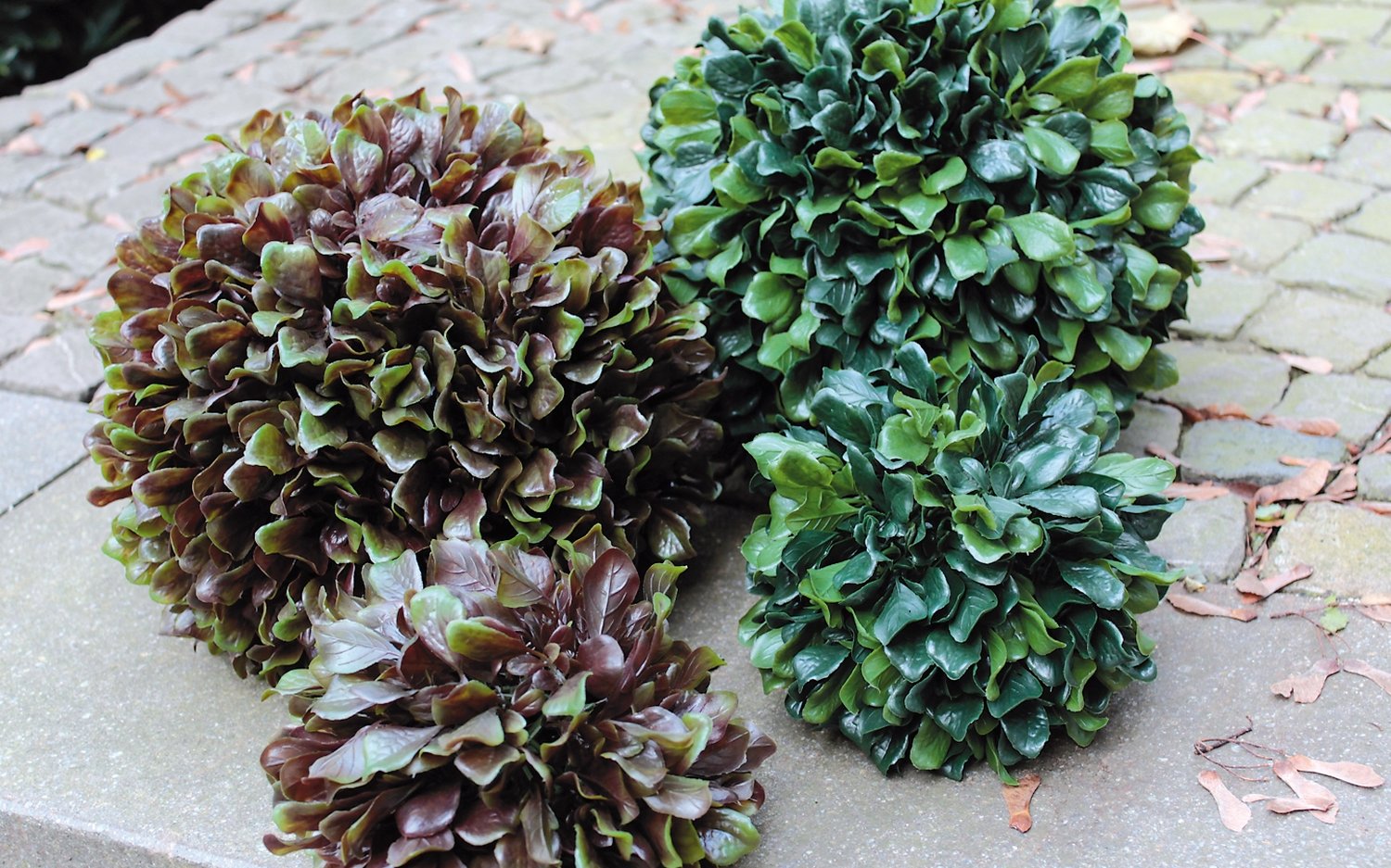 4796 883 a3 Декоративный шар 'капустный лист', Ø 20 см, зеленый H-andreas  - Вид №3