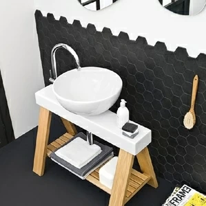 Консоль с накладной раковиной OSL001 94см