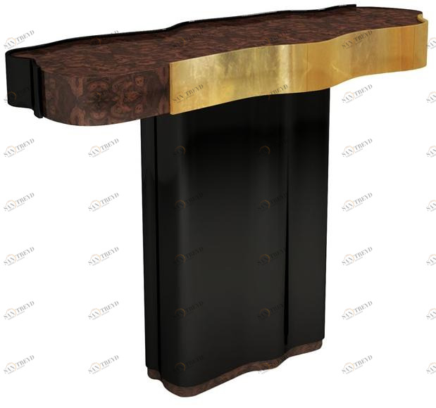 Malabar Консоль из лакированной древесины с ящиками Horizon sun-id-1446817