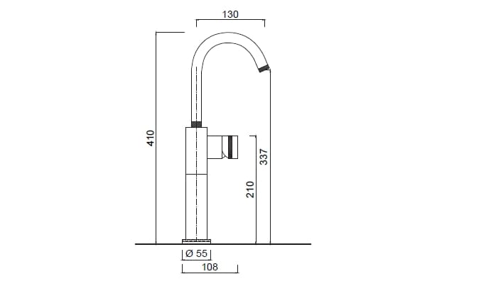 Однорычажный смеситель для раковины Rubinetteria Giulini MyRing Deluxe ARCH-00109145 - Вид №2
