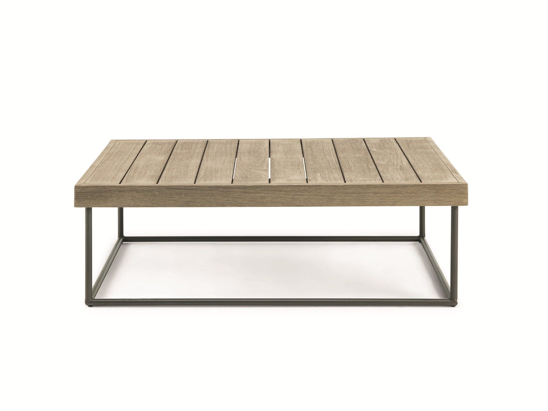 Квадратный журнальный столик из тикового дерева Ethimo на открытом воздухе ARCH-00031598