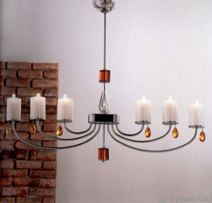 Italamp 742/6 Satinato bianco/SW Strass/C Dorado люстра подвесная