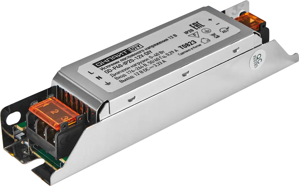 Блок питания Santreyd OD-P40-IP20-12V для светодиодных лент 40Вт 89348149