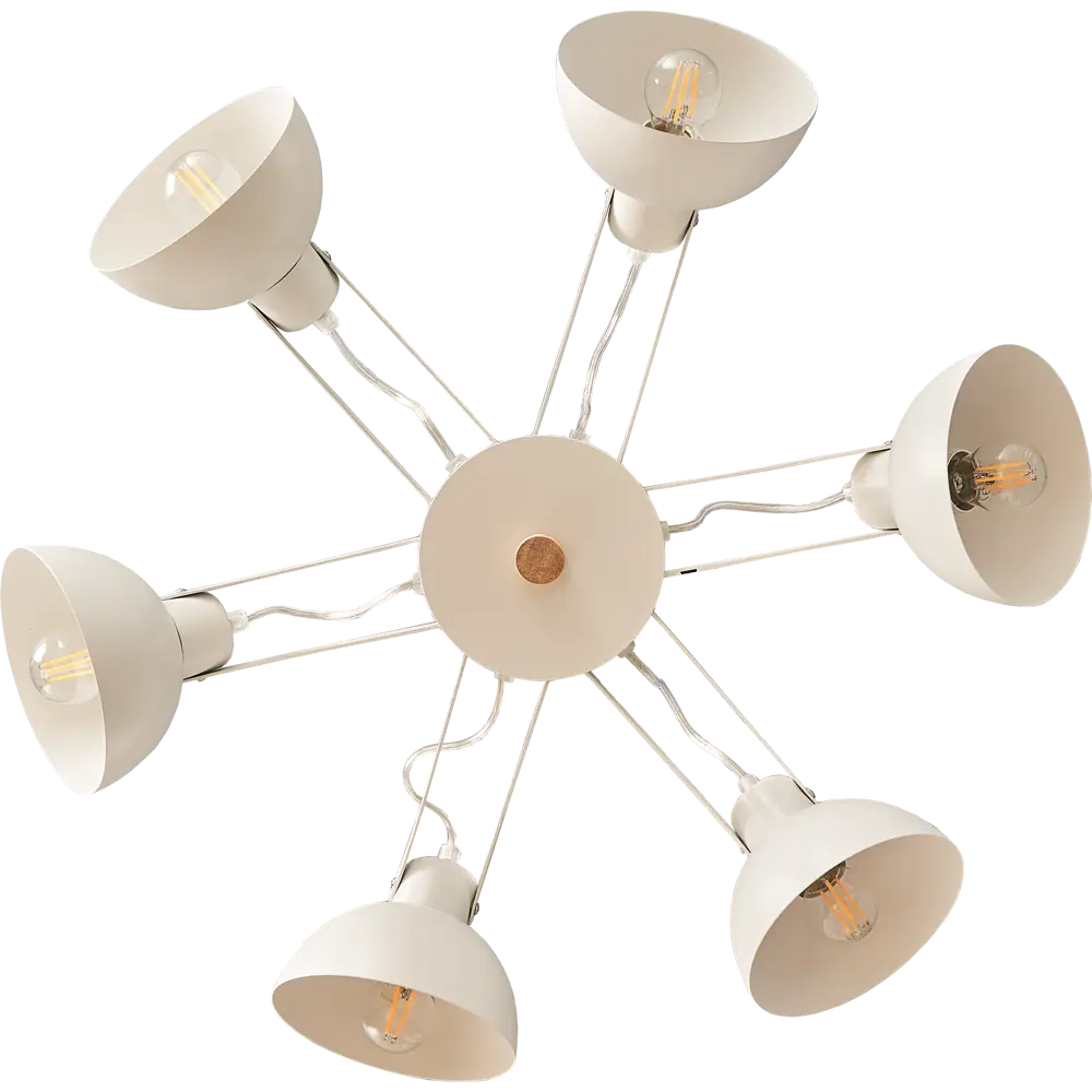 Люстра потолочная Anabel L1118-6, 6 ламп, 20 м², цвет белый LAMPLANDIA STLM-2162285 - Вид №1