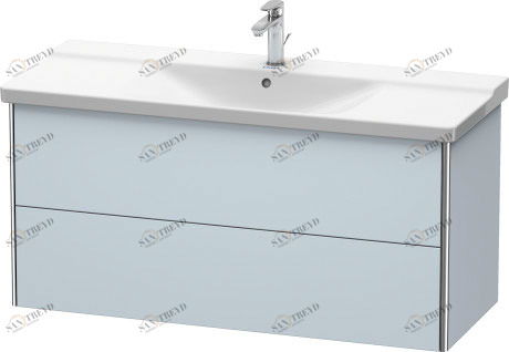 XS418309797 XSquare Тумбочка подвесная Светло-голубой шелковисто-матовый лак Duravit