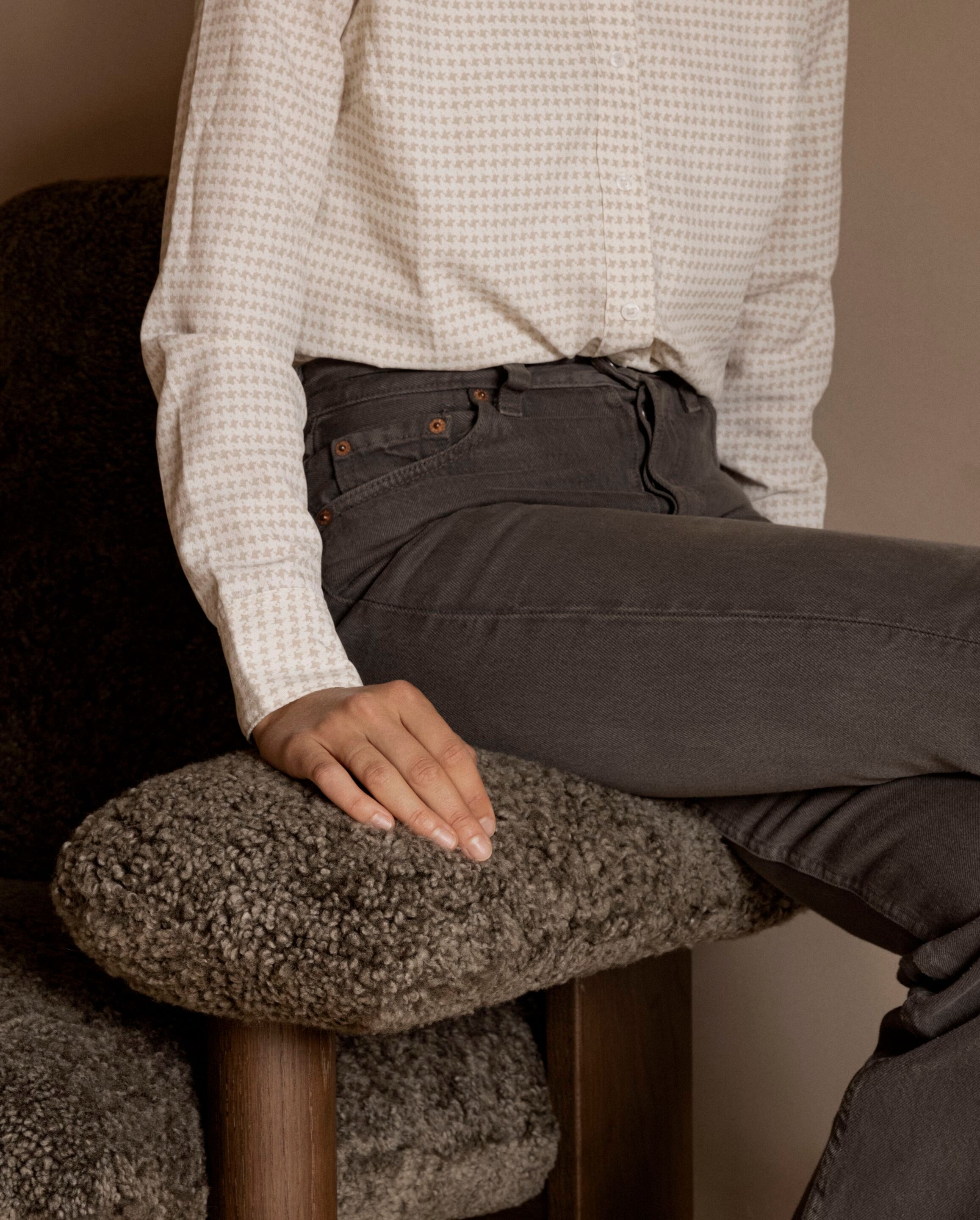 Кресло из овечьей шерсти с подлокотниками Audo Copenhagen Бразилиа ARCH-00127907 - Вид №4