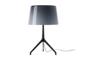 Светодиодная настольная лампа из дутого стекла и алюминия