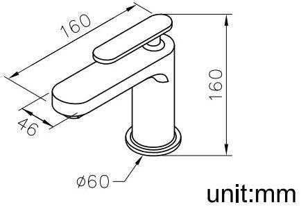 JUSTIME Смеситель для умывальника, однорычажный, из хромированной латуни Charming plus 6923-90-80cp - Вид №1