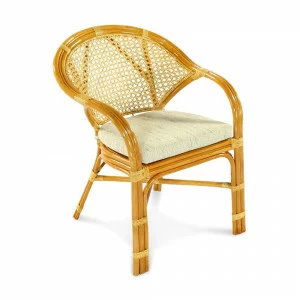 Кресло бежевое Java ЭКО ДИЗАЙН CLASSIC RATTAN 129556 Бежевый