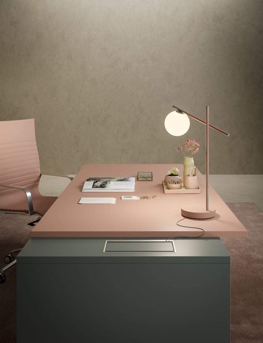 PROF Прямоугольный стол из fenix-ntm® с системой организации кабелей Entry sun-id-1424410 - Вид №15