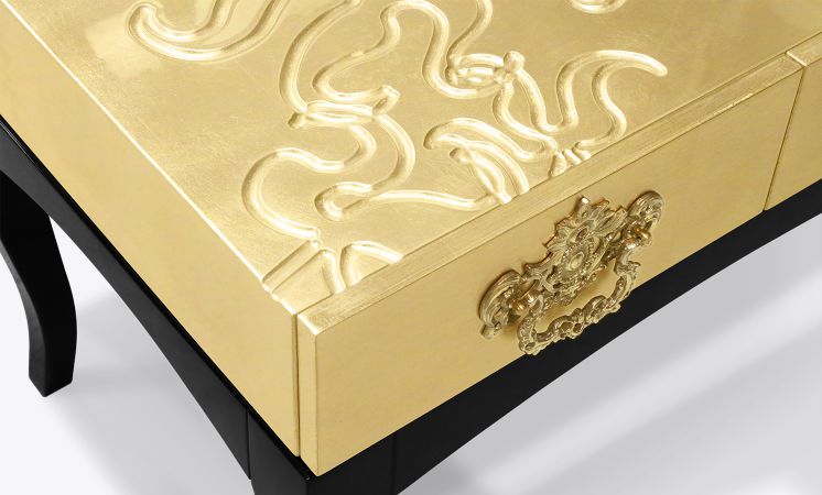 0-234 Золотая тумбочка Тринити Boca Do Lobo  - Вид №26