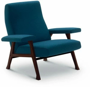 arflex Кресло с обивкой из ткани с подлокотниками Hall