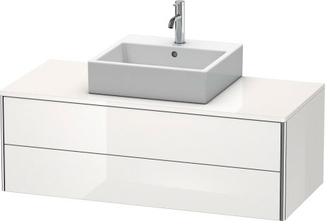 XS491207575 Тумбочка для подвесной консоли XSquare #XS4912 1200 x 548 мм Лен, декор Duravit - Вид №2