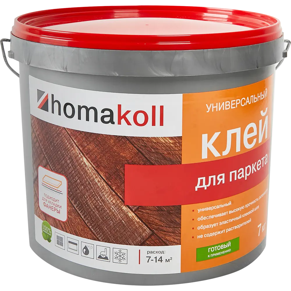 Homakoll - универсальный паркетный клей 7 кг для профессиональной укладки 17750570 STLM-0008552