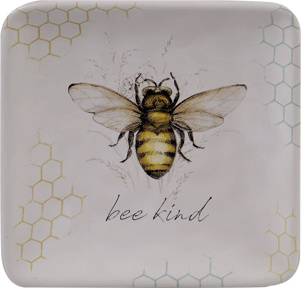 10672188 Certified International Тарелка пирожковая Certified Int. Пчелки 15х15см, керамика Керамика 