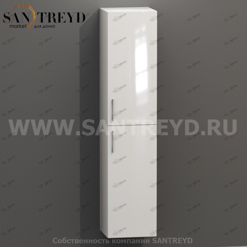 MDC064 Высокий шкаф с двумя створками 160 см серый Globo 4ALL Италия Ceramica Globo