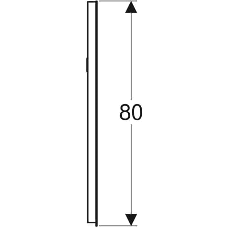 862350000 Зеркало с подсветкой Geberit Renova Compact Geberit  - Вид №15
