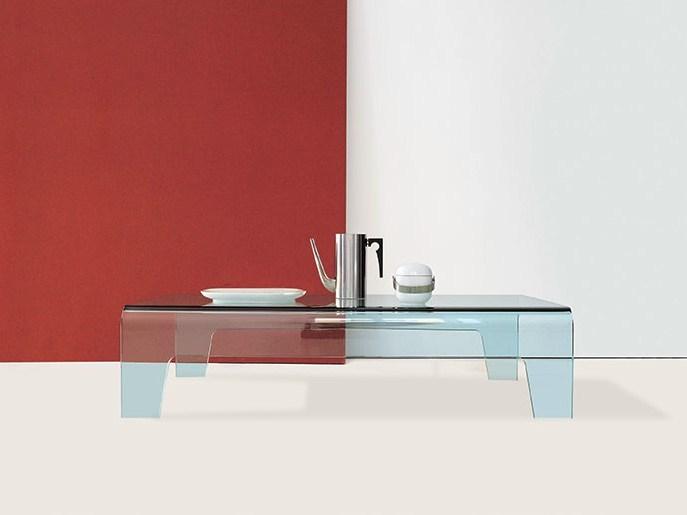 Sovet italia Низкий прямоугольный журнальный столик из стекла Frog sun-id-1400928 - Вид №3