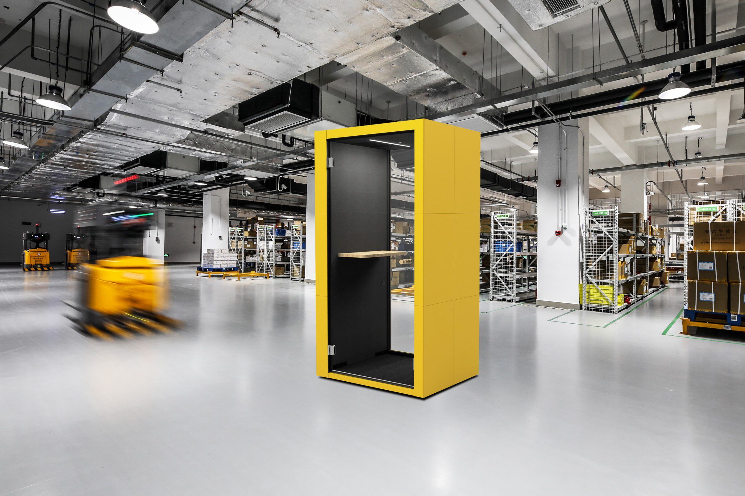 Одноместная акустическая офисная кабина со встроенным освещением SilentLab SPARK ARCH-00150225 - Вид №2