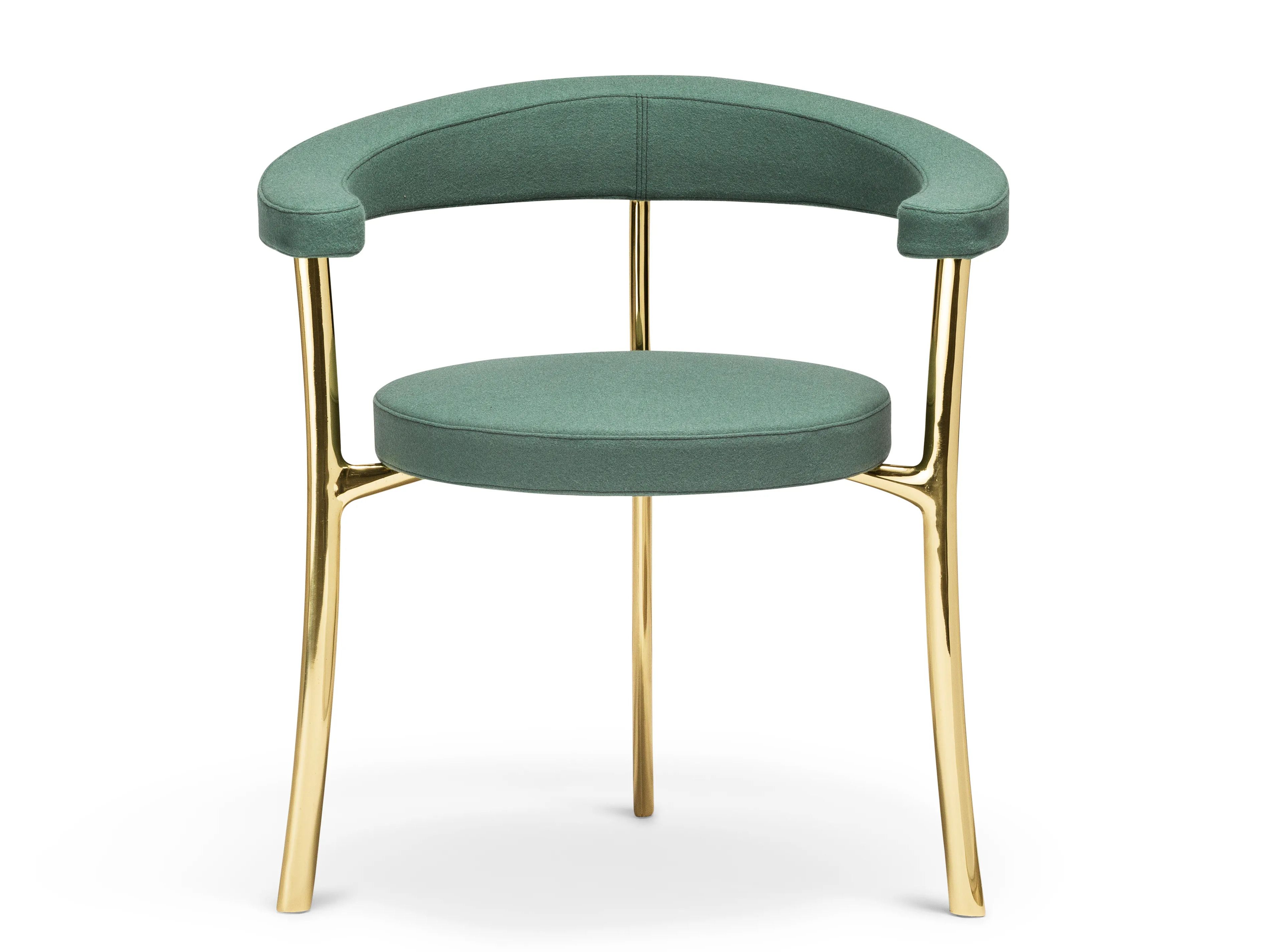 Кресло с подлокотниками и металлическим каркасом GHIDINI1961 ARCH-00139855