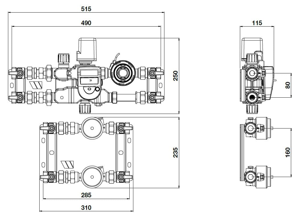 Модуль терморегуляции и измерения тепловой энергии WATTS Domocompact ARCH-00066075 - Вид №2