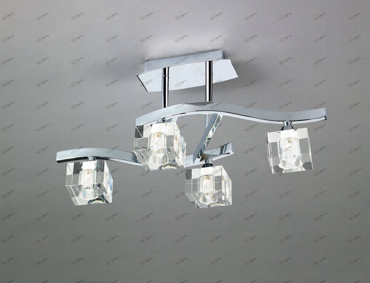 Потолочная люстра Mantra Cuadrax 0967 MANTRA ДИЗАЙНЕРСКИЕ, CUADRAX CHROME 058185 Хром 