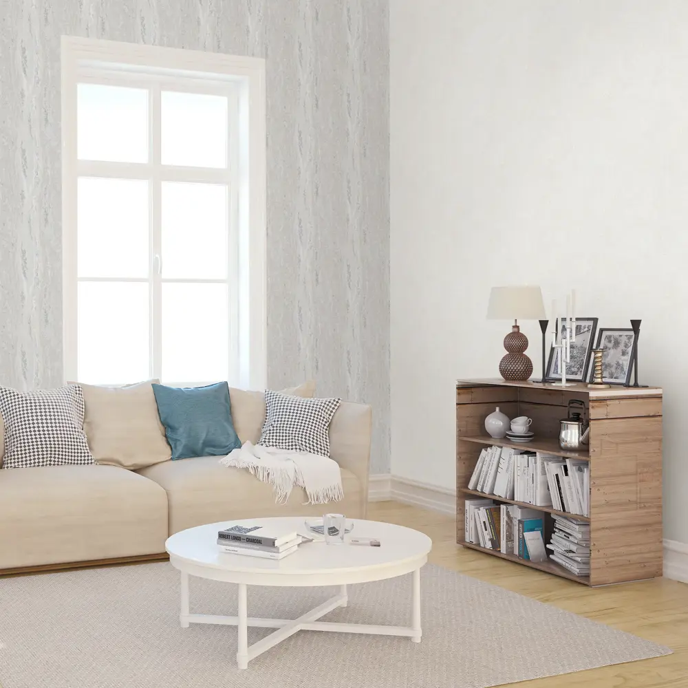 Обои флизелиновые Victoria Stenova Kamchatka белые 1.06 м VS281341 STLM-2107380 - Вид №3